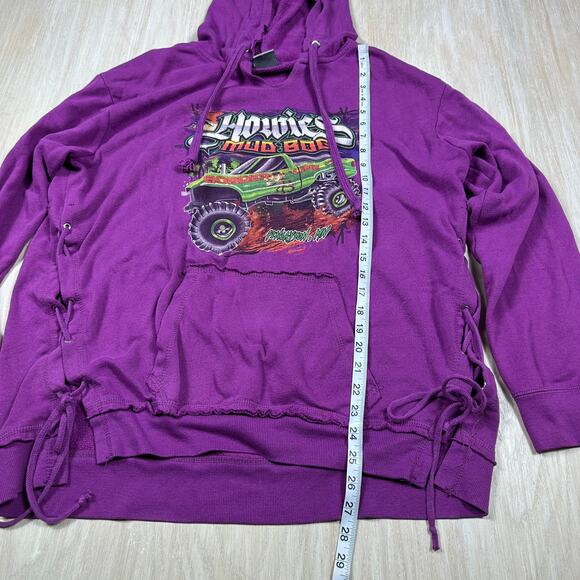 MV Sport Howies Mud Bog Monster Truck Graphic Pullover Hoodie Casual Sweater XL - Picture 8 of 16